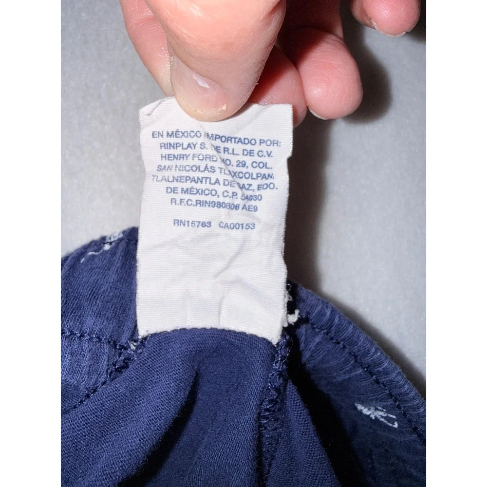 2  Polo Ralph Lauren Pajama Pants Mens Medium Navy Blue & Light Blue Joggers